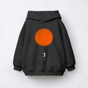 Minimal Solar System Modern Space Kids Hoodie