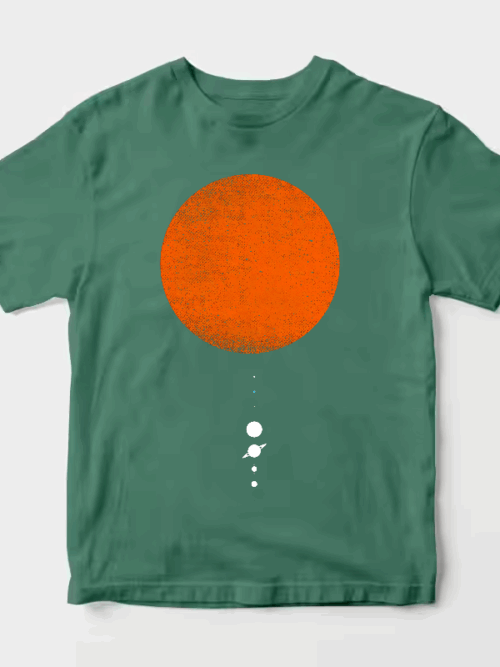 Minimal Solar System Modern Space Unisex T-Shirt