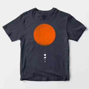 Minimal Solar System Modern Space Unisex T-Shirt