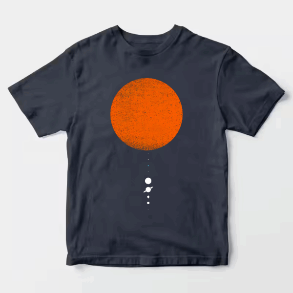 Minimal Solar System Modern Space Unisex T-Shirt