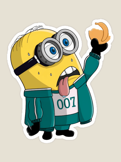 Mischievous Minion in Suicide Squad Sticker