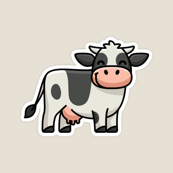 Moo Vibes Farm Life Cow Sticker Moo Vibes Farm Life Cow Sticker