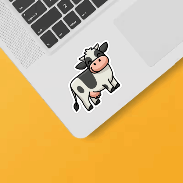 Moo Vibes Farm Life Cow Sticker Moo Vibes Farm Life Cow Sticker