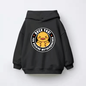 Motherquacker Mode Activated Duck with Attitude Kids Hoodie