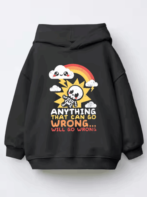 Murphy’s Law in Action Kids Hoodie