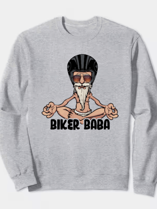 Mystic Rider The Biker Baba Crewneck Sweatshirt