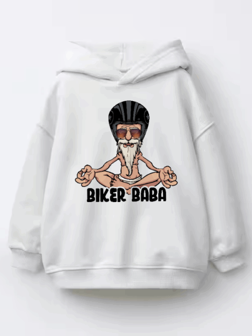 Mystic Rider The Biker Baba Kids Hoodie