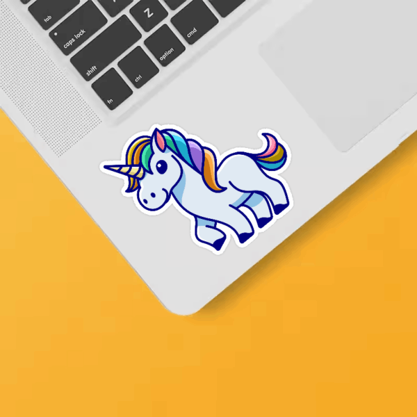 Mythical Rainbow Unicorn Sticker Mythical Rainbow Unicorn Sticker