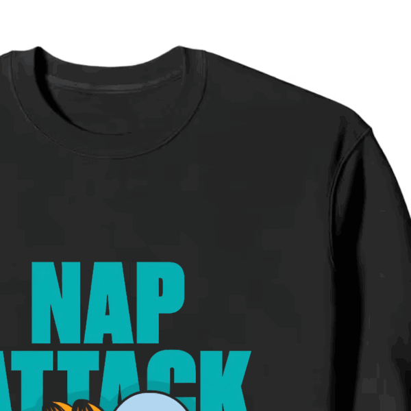 Nap Attack Garfield in Sleep Mode Activated Crewneck Sweatshirt