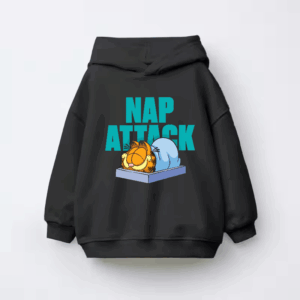 Nap Attack Garfield in Sleep Mode Activated Kids Hoodie