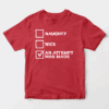 Men’s Naughty, Nice, An Attempt Was Made – Funny Santa’s List Christmas Unisex T-Shirt