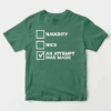 Men’s Naughty, Nice, An Attempt Was Made – Funny Santa’s List Christmas Unisex T-Shirt