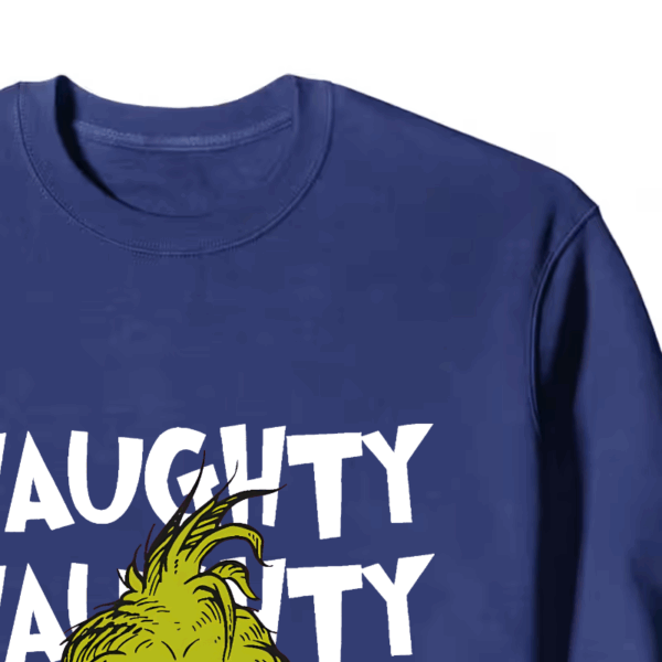 Naughty Grinch Vibes – Dr. Seuss Mischief Holiday Crewneck Sweatshirt