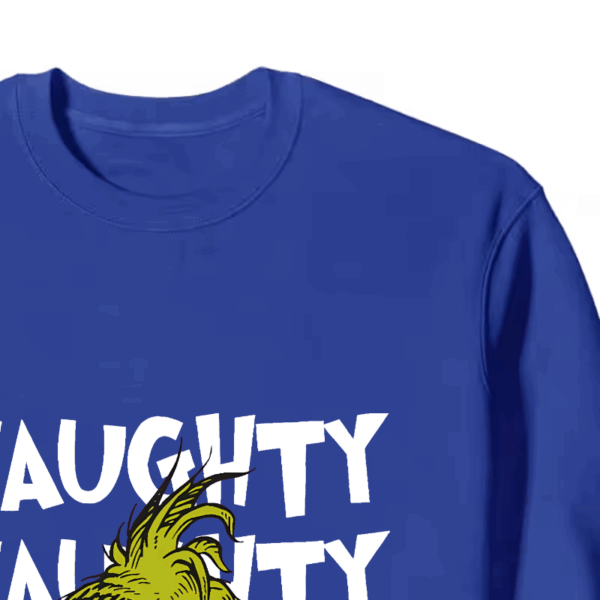 Naughty Grinch Vibes – Dr. Seuss Mischief Holiday Crewneck Sweatshirt