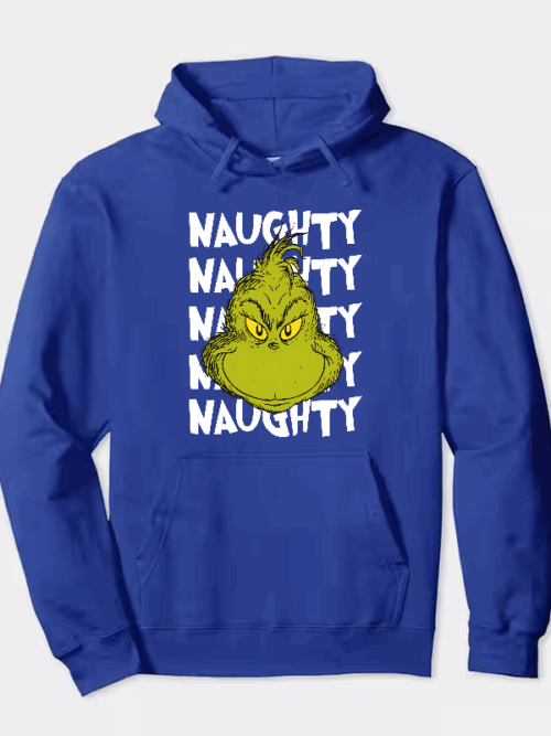 Naughty Grinch Vibes – Dr. Seuss Mischief Holiday Hoodie