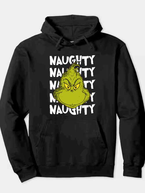 Naughty Grinch Vibes – Dr. Seuss Mischief Holiday Hoodie