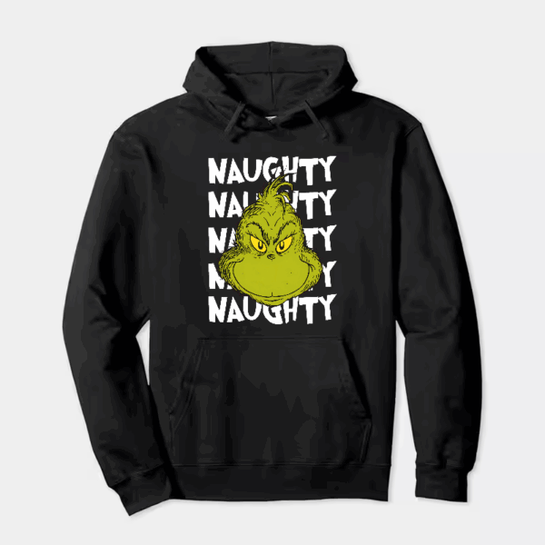 Naughty Grinch Vibes – Dr. Seuss Mischief Holiday Hoodie