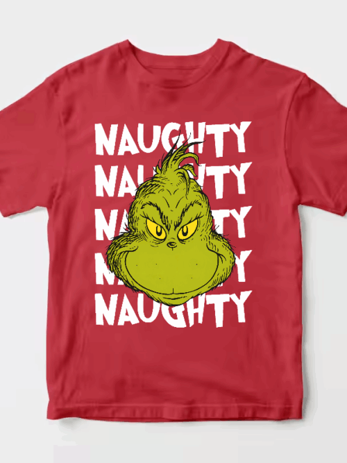 Men’s Naughty Grinch Vibes – Dr. Seuss Mischief Holiday Unisex T-Shirt