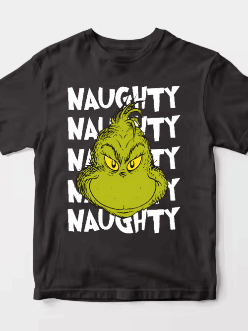 Men’s Naughty Grinch Vibes – Dr. Seuss Mischief Holiday Unisex T-Shirt