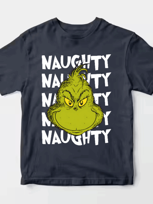 Men’s Naughty Grinch Vibes – Dr. Seuss Mischief Holiday Unisex T-Shirt