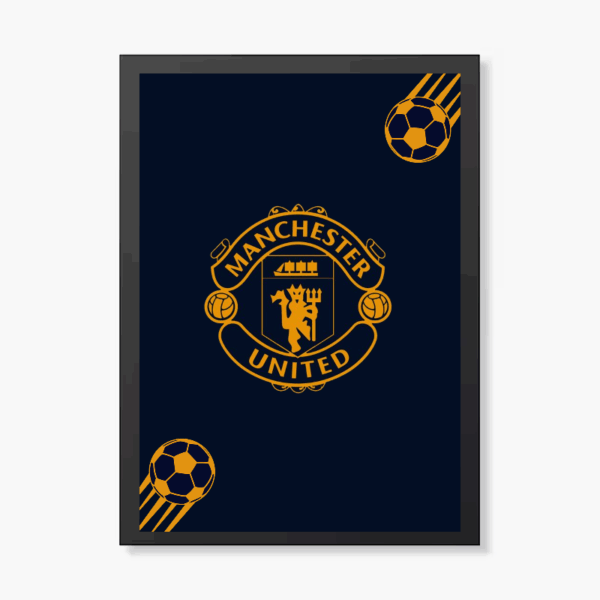 Navy Blue Strength Manchester United Poster