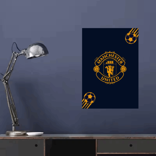 Navy Blue Strength Manchester United Poster