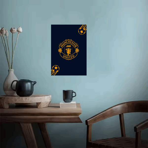 Navy Blue Strength Manchester United Poster
