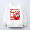 Neko Cat & Daruma Doll Japanese Good Luck Crewneck Sweatshirt