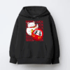Neko Cat & Daruma Doll Japanese Good Luck  Hoodie