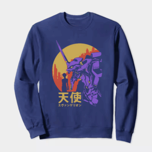 Neon Genesis Evangelion Retro Vintage Anime Crewneck Sweatshirt