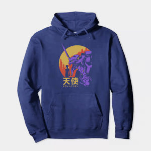 Neon Genesis Evangelion Retro Vintage Anime Hoodie