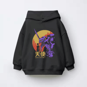 Neon Genesis Evangelion Retro Vintage Anime Kids Hoodie