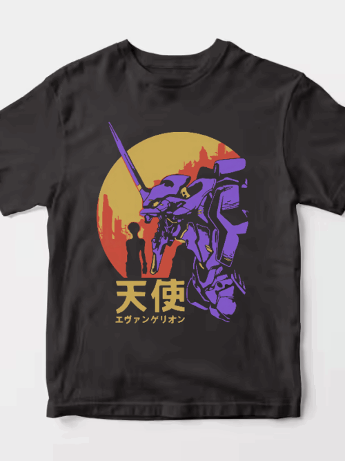 Neon Genesis Evangelion Retro Vintage Anime Unisex T-Shirt