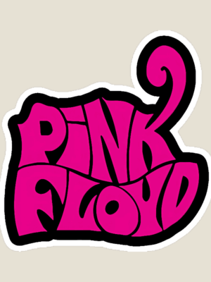 Neon Vibe Pink Floyd Sticker