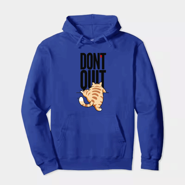 Never Give Up Furry Cat Hoodie