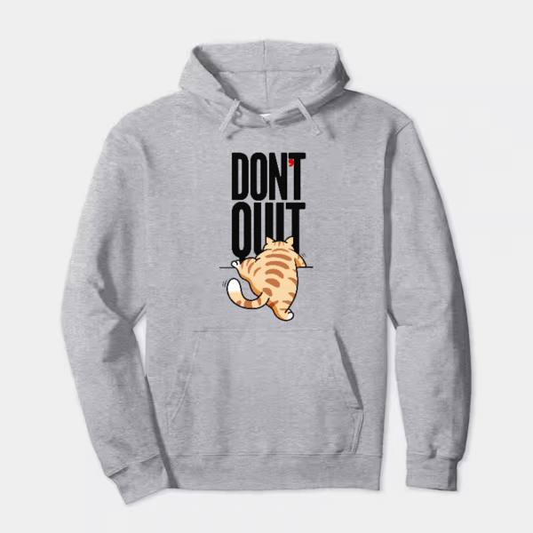 Never Give Up Furry Cat Hoodie