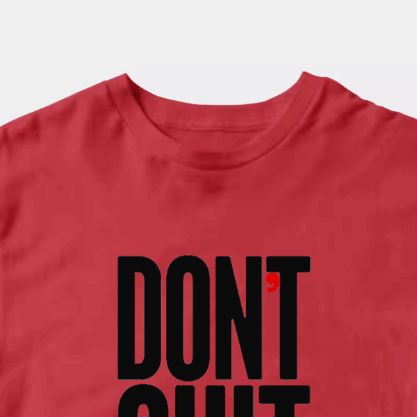 Never Give Up Furry Cat Unisex T-Shirt