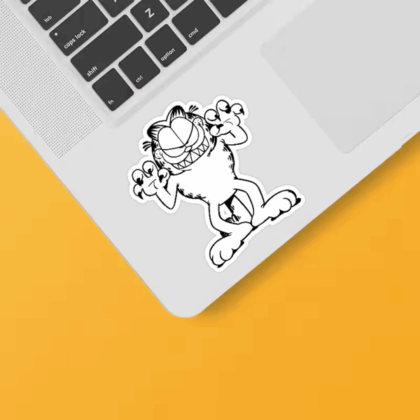 Never Trust a smiling cat Garfield Sticker