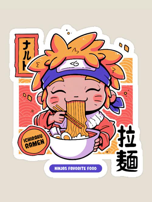 Ninja Fuel Ichiraku Ramen Sticker