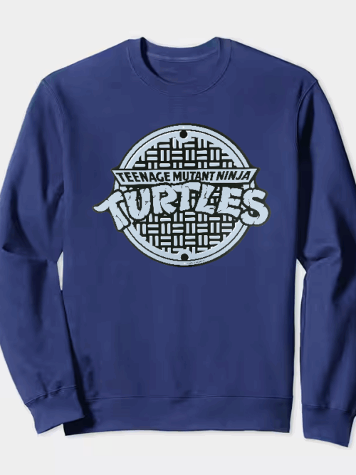 Ninja Turtles Underground Manhole Mission Begins Crewneck Sweatshirt