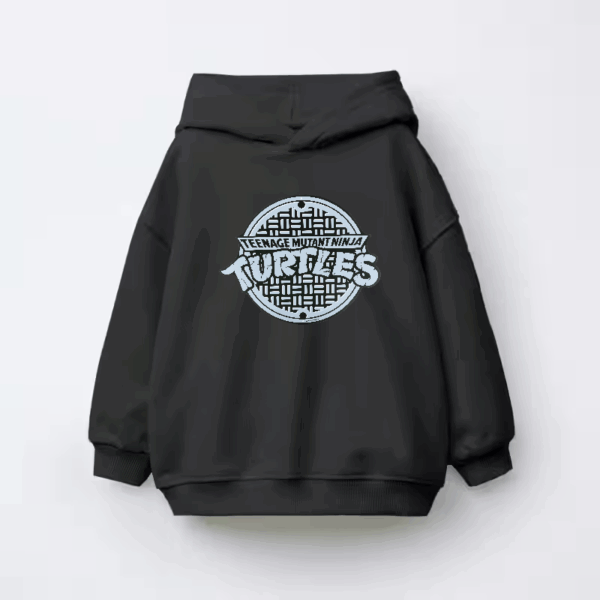 Ninja Turtles Underground Manhole Mission Begins Kids Hoodie
