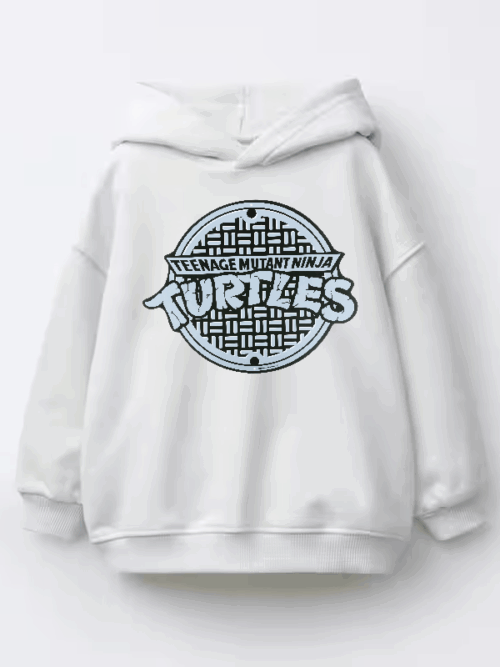 Ninja Turtles Underground Manhole Mission Begins Kids Hoodie