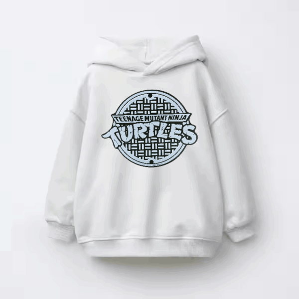 Ninja Turtles Underground Manhole Mission Begins Kids Hoodie