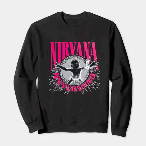 Nirvana nevermind child Crewneck Sweatshirt