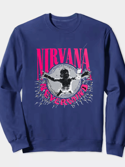 Nirvana nevermind child Crewneck Sweatshirt