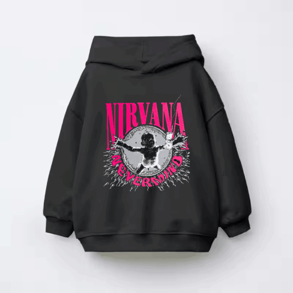 Nirvana nevermind child Kids Hoodie