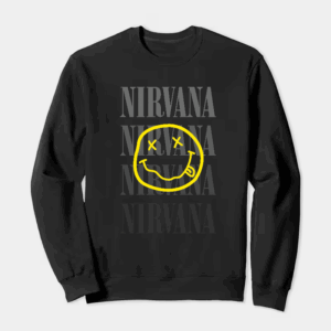 Nirvana Yellow Smiley Crewneck Sweatshirt