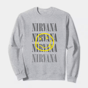 Nirvana Yellow Smiley Crewneck Sweatshirt