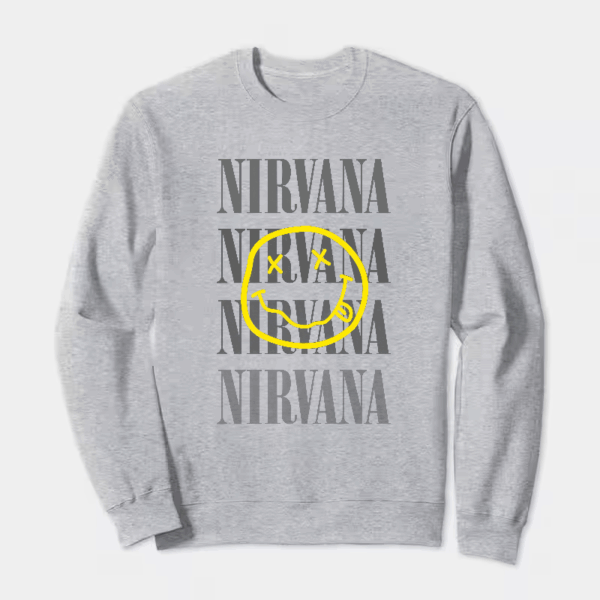 Nirvana Yellow Smiley Crewneck Sweatshirt