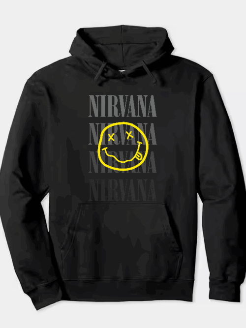 Nirvana Yellow Smiley Hoodie